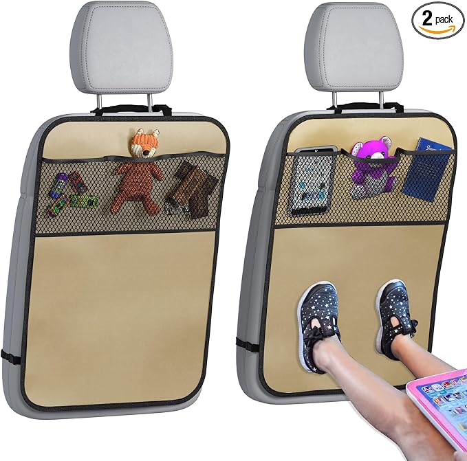 Back Seat Kick Mats (Beige)