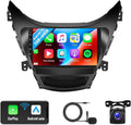 2G+64G Android Car Stereo for Hyundai Elantra 2011 2012 2013 Radio with Wireless Apple Carplay Android Auto Bluetooth 9 inch Touchscreen with GPS Navigation WiFi HiFi FM RDS Backup Camera MIC