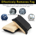 2pcs Window Defogger Sponge Car Windshield Cleaner Absorbent Glass Defogger Cleaning Sponge for Streak Free Glass Cleaning Sponges for Car Window Vessels Bathroom Mirrors Foggy Surface