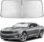 Windshield Sunshade Compatible for Chevrolet Camaro 2016-2023 2024 2025, Sun Visor for Front Windshield & Window Sun Shade Cover, UV Heat Blocker & Protector, Car Accessories