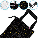 Car Trash Bag Hanging Black Cats Car Trash Can Waterproof Garbage Bag Hanging for Car Back Seat
