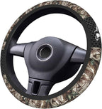 Camo Steering Wheel Cover Universal 15 Inch Camo Wheel Cover Accessories Decorative Non-Slip Neoprene Car Cover Realtree Wheel Cover Suitable For Women And Men Girls Suitable For Car SUV Car Van Truck
