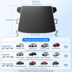 Snow Cover for car Windshield,[Heavy Winter Protection] Anti Snow, Ice, Frost and Water, [Military-Grade Protection] Universal Fit for Large Cars,Pick-up and Trucks-XL
