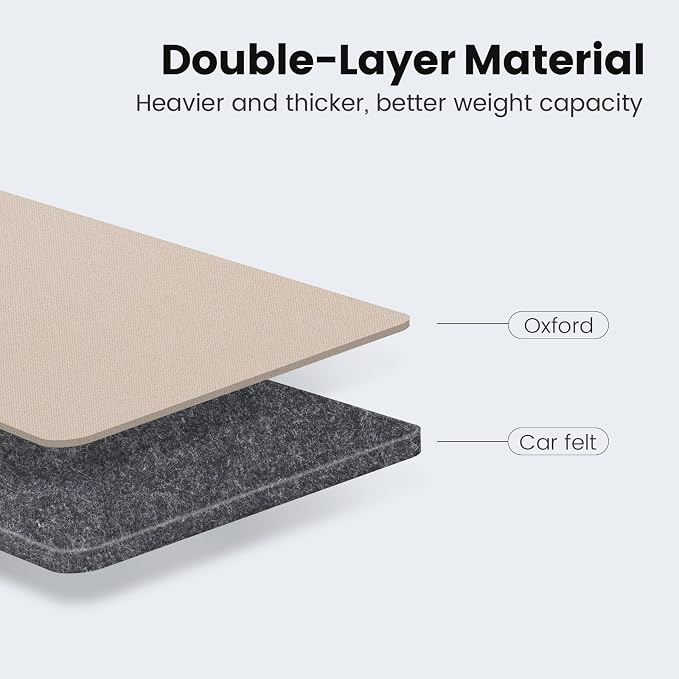 Car Seat Protector Large Kick Mat 2 Pack Durable Water Resistant Auto Seat Back Covers with 2 Mesh Pockets Protection Against Dust Mud Scratches (Beige-A, 2-Pack)