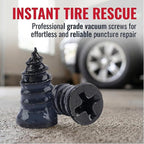 Tire Repair Screws, 40 PCS Vacuum Tire Plug Kit Spiral Rubber Nail, Tire Plugs Screw Type Fast Tool Self Screw in Tire Plugs, Tire Repair Kit for Car, Truck, Motorcycle Tire Puncture Repair