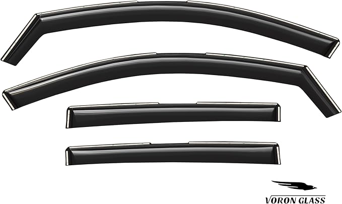 Voron Glass in-Channel Extra Durable Rain Guards for Buick Envision 2021-2026, Window Deflectors, Vent Window Visors, 4 Pieces - 201160