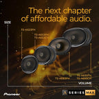 A-Series MAX TS-A683FH 6” x 8' 2-Way Speakers (Pair) – 370W Max, Balanced Sound + Smooth Treble, Enhanced Bass, Great Stock Replacement