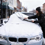 Car Windshield Sun Shade,2 Pack Two Sided Functional Windshield Covers for Snow and Snow,Windshield Protector for Cars, SUVs, Trucks,Secure Fit Waterproof Frost Cover
