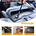 5 PCS Nylon Auto Trim Removal Tool Kit No-Scratch Removal Tool Kit for Car Clip Panel & Audio Dashboard Dismantle Black