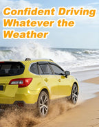 Low-Profile Window Rain Guard for Subaru Outback 2015-2019 Side Window Visors Extra-Thick Vent Visor Window Deflectors Vent Shades Car Accessories