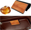 Wood Car Air Freshener,Magnetic Wood Car Fresheners Long Lasting for Absorbing Unpleasant Smells,Reusable Wooden Cars Freshener Cars Interior Accessories for Truck & SUVs (Amber)