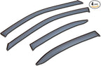 Outside Mount Window Vent Visors Rain Guards Compatible with Lincoln LS 2000-2006 | Side Window Wind Deflectors Rain Shields | Light Grey, 4 Pcs Set, LGWV-296