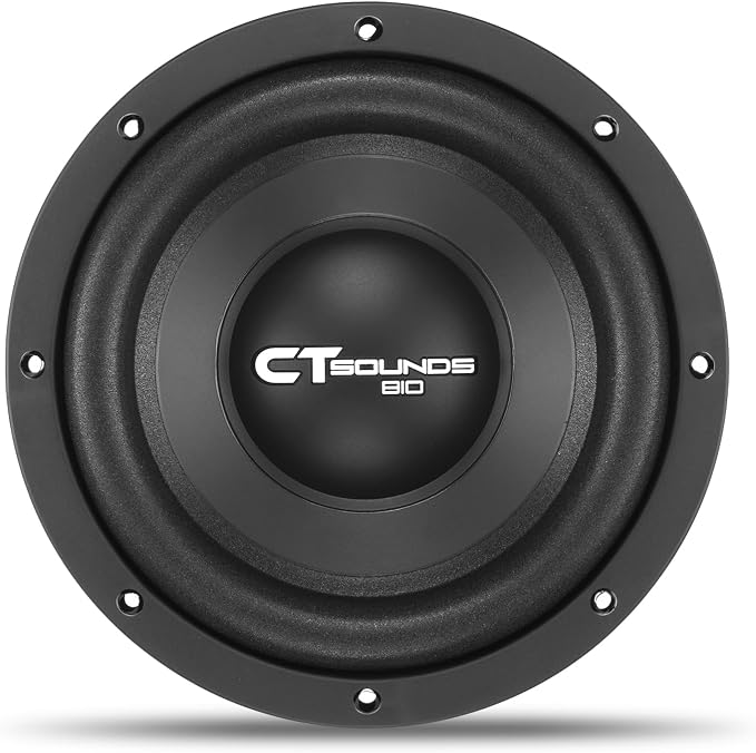 CT Sounds Bio 8” 600-Watt Dual 2-Ohm Car Subwoofer