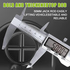 Electric Car Jack Kit 5 ton 12V Hydraulic Car Jack Lift (Lifting Range: 5.3-14.17inches) with Impact Wrench Inflator Pump for Car SUV Sedan MPV, LCD Display and Tire Pressure Monitor