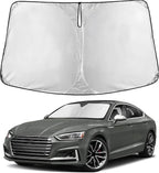 Windshield Sunshade Compatible for Audi S5 2008-2024 2025 2026, Sun Visor for Front Windshield & Window Sun Shade Cover, UV Heat Blocker & Protector, Car Accessories