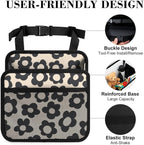 Car Backseat Organizer - Cute Aesthetic Car Storage Bin with Mesh Pocket & Reinforced Base - Universal Fit Hanging Seat Back Accessories for Women (Black)