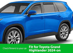 Goodyear Shatterproof in-Channel Window Deflectors for Toyota Grand Highlander 2024-2026, Rain Guards, Window Visors for Cars, Vent Deflector, Car Accessories, 4 pcs - GY008424