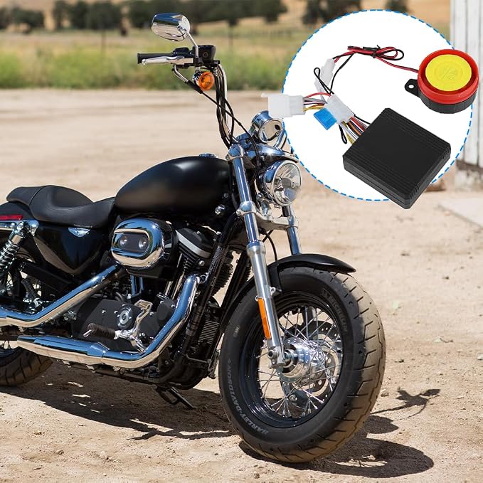 12V Motorcycle Anti-Theft Alarm with Remote Engine Start | 12V motorcycle anti-theft alarm system with remote control and engine start function