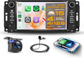4 Core 4G+128G Car Radio Stereo for Jeep Wrangler 2007–2018 with DSP/Wireless Carplay/Android Auto, 7 inch Incell Touch Screen Wrangler Radio Bluetooth 5.0 FM/RDS Mirrorlink SWC Backup Camera