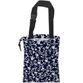 Car Trash Bag Trendy Floral Car Garbage Bag Hanging Car Trash Can for Back Seat with Drawstring