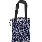 Car Trash Bag Trendy Floral Car Garbage Bag Hanging Car Trash Can for Back Seat with Drawstring