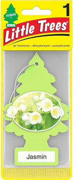 Car Air Freshener Hanging Paper Tree for Home or Car, "lime green”, Jasmin scent