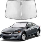 Windshield Sunshade Compatible for Honda Accord 2008-2010 2011 2012, Sun Visor for Front Windshield & Window Sun Shade Cover, UV Heat Blocker & Protector, Car Accessories