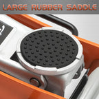Low Profile Floor Jack, 2 Ton Aluminum and Steel Hydraulic Car Jack with Dual Pump System, Rapid Lift, Orange