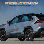 Rain Guards Compatible with 2019-2025 Toyota RAV4 RAV-4 Prime, Set of 4 Tape-On Side Window Visor Wind Deflector Vent Visors Car Accessories