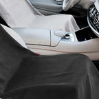Car Seat Towel Covers with Storage Bag, 63 x 32 Inch Universal Non Slip Waterproof Sweat Protector for Car Truck, Gym Swimming Running, Machine Washable(2 Pack,Black,Gray)