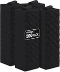 Microfiber Cleaning Cloth, 200 Pack Microfiber Towels for Cars Reusable Shop Rags Bulk Lint Free Cleaning Towels for Car Kitchen Automotive Bar Mechanic Restaurant Garage, 11.5"x 11.5", Black