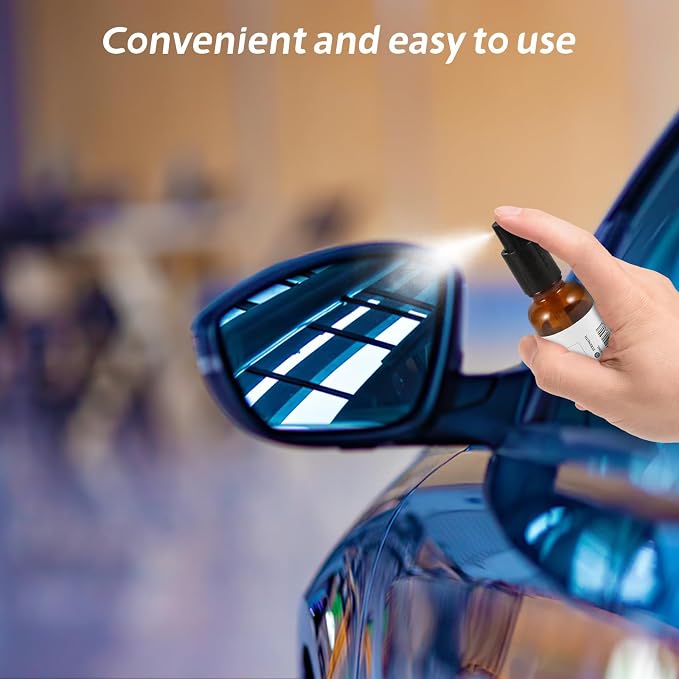 Anti-fog Spray for Car Side Windows and Windshield 30ml High Molecular Silicon Fluorine Particles Waterproof Coating for Driving the Rain