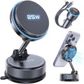 25W Qi2.2 MagSafe Car Mount Charger Built-in Cooling Fan, Upgraded Vacuum Suction Cup 360° Rotation, Magnetic Wireless Car Charger with 63W Adapter for iPhone 17 16 Pro Max Samsung S26 Ultra