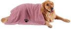 Pet Grooming Towel Collection Absorbent Microfiber X-Large, 41x23.5", Embroidered Rose