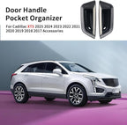 Car Door Handle Pocket Organizer For Cadillac XT5 2024 2023 2022 2021-2017 Accessories Insert Tray Storage Box Front door storage box (2PCS Front Door Storage Box)