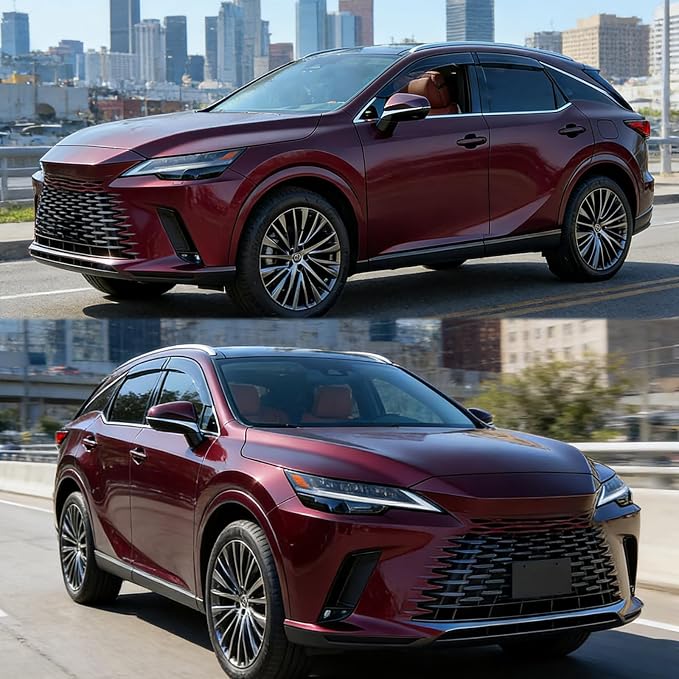 Tape On Window Rain Guards for Lexus RX350 RX350h RX500h 2023-2025 | 2023-2025 lexus rx350 window visor sun rain guard shade deflector,Car Accessories-4pcs
