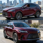 Tape On Window Rain Guards for Lexus RX350 RX350h RX500h 2023-2025 | 2023-2025 lexus rx350 window visor sun rain guard shade deflector,Car Accessories-4pcs