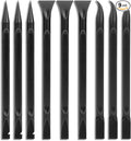 Crevice Cleaning Tool, 9 PCS Carbon Fiber Plastic Scraper Tool Car Detailing Brush Set Non-scratch Multi-purpose Scraper for Clean Small Narrow Spaces and Gaps, Remove Stickers Labels Oil Stains Dirt