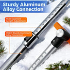 Telescoping 2-in-1 Snow Broom & Ice Scraper for Windshield, 32.5 in No-Scratch Snow Brush with Foam Head, Snow Remover Tool for SUV/Truck, Windows, Roof