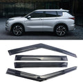 Black Outside Mount Window Rain Guards Compatible with 2022-2023 M-itsubishi Outlander,Durable Window Visor Deflectors