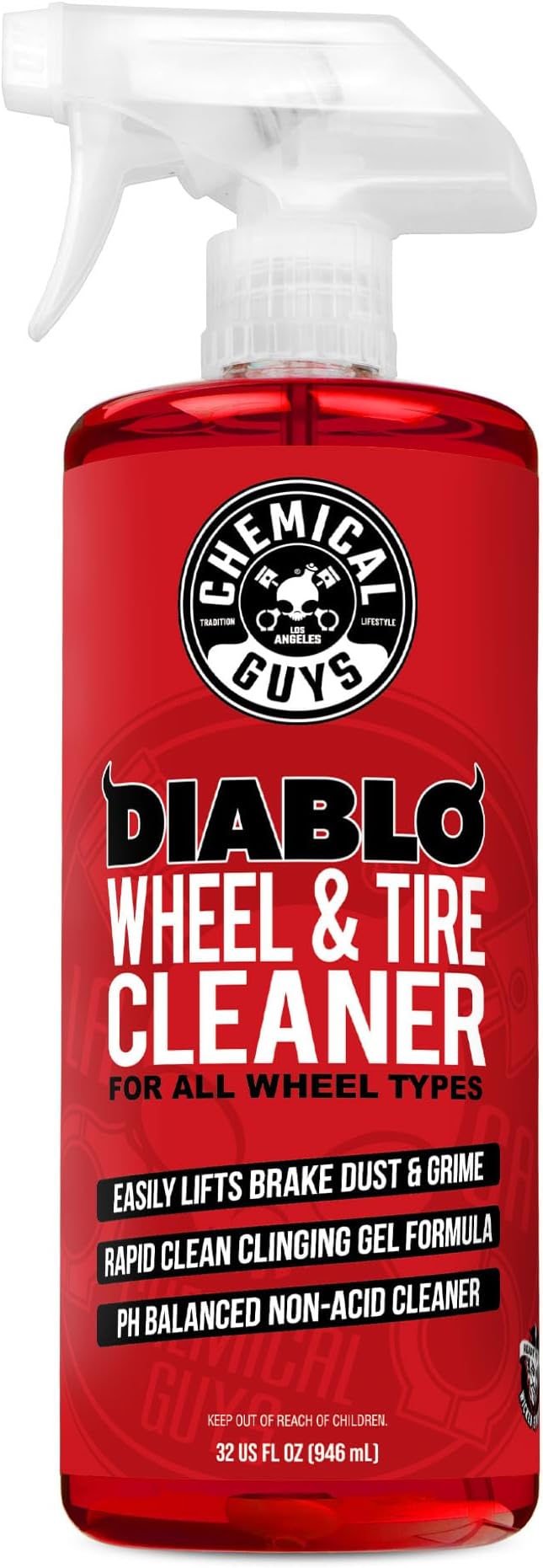 Sprayable Diablo Wheel Cleaner (Safe on All Wheel & Rim Finishes), Great for Cars, Trucks, SUVs, Motorcycles, RVs & More, 32 fl oz
