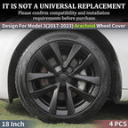 Model 3 Wheel Cover for Tesla Hubcaps 18 inch Wheel Cover 4PCS Model 3 (2017-2023) Hubcaps Wheel Rim Cover Full Rim Car Accessories