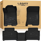 Floor Mats for Chevrolet Chevy Colorado/GMC Canyon Crew Cab 2023 2024 2025 2026 (Fit Carpet Floor), All Weather TPE Custom Fit Floor Mats for Cars, 1st and 2nd Row Car Floor Mats Full Set