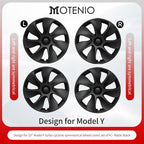 Wheel Cover for Tesla Model Y 4PCS Hubcaps for Tesla Wheel Cover Model Y(2020-2024) 19inch Rim Full Cover Hubcaps Accessories (Cyclon Style, 19 inch)
