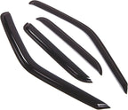 WD2-557 Dark Smoke 4 Pcs Set Window Visor (Outside Mount) Deflector Rain Guard Compatible with 1990-1995 Toyota 4Runner