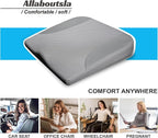 Car Seat Cushion, Car Seat Cushions for Long Driving | Comfortable Memory Foam Driver Seat Cushion, Automotive Seat Cushions, Butt Pillow for Car,Truck, Office Chair, Gray