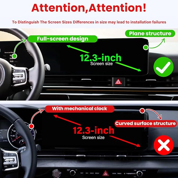 Car Phone Holder Fit for Kia Carnival 2025-2026 Accessories -Cell Phone Mount for Carnival 12.3 inch Touchscreen Hands-Free 360° Rotation,Does Not Affect Air Vent