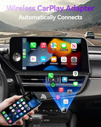 2026 Upgrade Wireless CarPlay Adapter for iPhone, Convert Factory Wired to Wireless CarPlay Dongle, Plug and Play Fast Auto-Connect, Low Latency Car Gadget for 2015+ OEM Wired Cars & iOS 10+