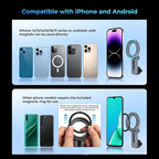 Phone Mount for MagSafe for Lexus RX RX350 RX350h RX500h Hybrid 2023 2024 2025 2026 Accessories 14-inch Screen Adjustable Magnetic Carbon Fiber Pattern Phone Holder for iPhone Samsung