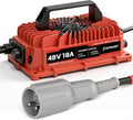 48 Volt Golf Cart Battery Charger 18 AMP for Club Car Precedent & DS with 3-Pin Round Plug-Lead Acid